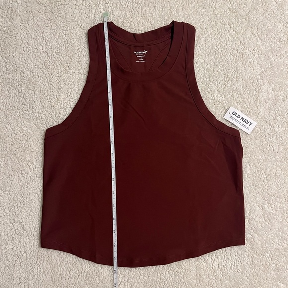 NWT Old Navy Racerback Tank Top Women’s Size Medium Activewear Cropped Shirt - Picture 8 of 9